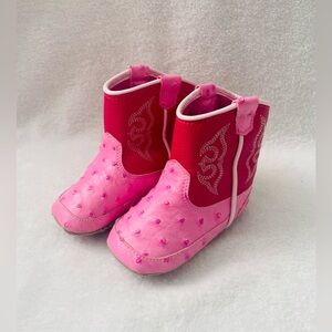 SOLD - Blazin Roxx Infant Baby Boots Pink Cowgirl Boots Leather Baby Girl